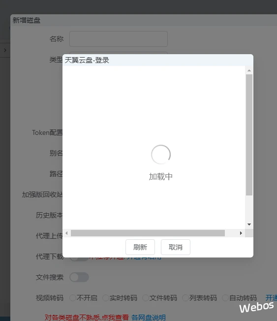 挂载天翼云盘问题